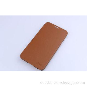 Slim Leather Mobile Phone Covers Coffee For Samsung I9000 W